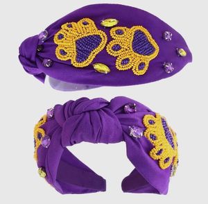 Serre-tête rose d'Halloween avec chapeau de sorcière, bonbons, maïs, citrouille, broderie perlée et strass – Style doux - Product Image 3