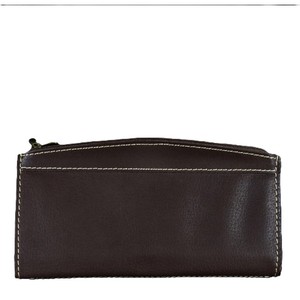 Charcoal Black Genuine <b>Leather</b> Travel Wallet Mobile <b>Phone</b> Clutch Organizer <b>Bag</b> with Multi Card Slots and Dual Zipper For Men - Product Image 5