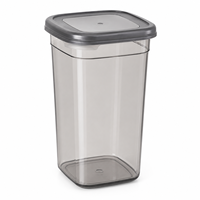 Conteneur de stockage de cuisine multifonctionnel en plastique PET transparent moulé par injection, hermétique, sans BPA, léger, résistant au congélateur, 1000 ml