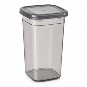 Clear PET Plastic Kitchen Storage Container 1000ML for Dry Fruits, Snacks, Pulses, Sugar, Tea & Pantry Organization - Product Image 1