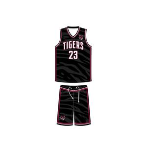Vente en gros 100% maillots de basket-ball en polyester pour hommes nouveau style d'uniformes de basket-ball cousus dans les grandes tailles - Product Image 1