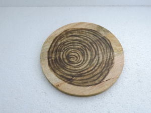Planche à découper en bois de forme ronde, style moderne, nouvelle, résistante au lave-vaisselle, pour la cuisine, la maison et l'hôtellerie, idéale pour couper le fromage et les légumes. - Product Image 1