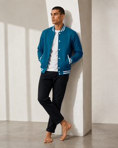 Varsity <b>jacket</b> made with durable materials and comfortable fit delivering timeless style for active casual and fashion forward - Product Image 5