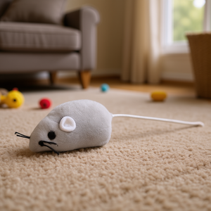 Juguete de Peluche para Mascotas, Ratón Gris de 5 cm con Sonido, al por Mayor - Product Image 3