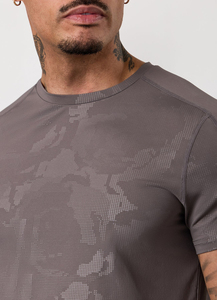 เสื้อยืดคอตตอนหนาน้ำหนักมากทรงโอเวอร์ไซส์สำหรับผู้ชาย 100% ผ้าหนา ไซส์พลัส 3 มิติ สไตล์ลำลอง ถักทอแบบ OEM - Product Image 4