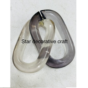 Cadena de Eslabones de Resina Pintada a Mano con Acabado Brillante de Primera Calidad para Collares y Pulseras Elegantes - Accesorios de Lujo para Fiestas y Eventos de Moda - Product Image 2