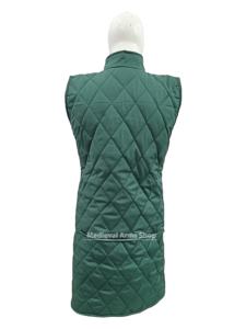 Handmade High Quality Medieval Gambeson <b>Long</b> <b>Coat</b> <b>Sleeveless</b> Cotton Padded Aketon Jacket Knight Armor Christmas And Halloween - Product Image 4