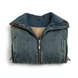 เสื้อแจ็คเก็ตยีนส์ผู้หญิง พิมพ์ลาย แห้งเร็ว รับผลิตตามแบบ OEM ขายส่ง - Product Image 6