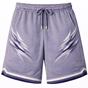 Men’s Trendy Summer <b>Mesh</b> Sports Shorts Casual Loose Fit Gym Training Workout Running Fitness <b>Pants</b> Elastic Waist Quick Dry - Product Image 4