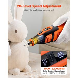 Portable DC12V 119-Piece Cordless Rotary <b>Tool</b> Kit Mini <b>Power</b> 28-Level Speed 5000-32000 RPM Multi-Purpose DIY Engraver - Product Image 2