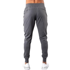 Pantalones Deportivos de Lona Ligeros con Logotipo Personalizado para Hombre, Pantalones Deportivos Ajustados de Secado Rápido con Elasticidad en 4 Direcciones, Pantalones de Gimnasio para Correr, Cintura Alta, 100% Algodón - Product Image 4