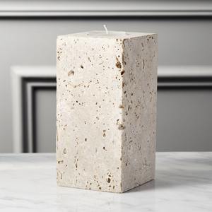 Support de bougie rond en granit vert de luxe, petit porte-bougie chauffe-plat en pierre naturelle, NOUVEAU accent de table pour salon et salle à manger - Product Image 5