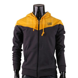 Sudadera con Capucha para Hombre, Color Sólido, Manga Larga, con Cordón y Bolsillo, Estilo Casual, Tejida, Holgada, ODM, Poliéster/Algodón, Tendencia - Product Image 3