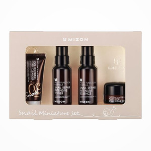 Productos para el cuidado de la piel Mizon Korean K-Beauty Snail Miniature Set de 4 piezas Hecho en Corea SnailMucin Cuidado de la piel unisex - Product Image 2