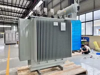 Transformador de Potencia Trifásico Sumergido en Aceite con Núcleo de Acero al Silicio Apilado, Reductor de Voltaje de 35kV a 400V, 80kVA, Grado Industrial