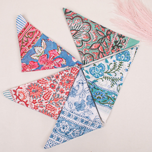 Foulard carré rétro double face en coton multicolore, bandana, bracelet en vrac, accessoire pour cheveux et cou, imprimé floral bohème tendance - Product Image 2