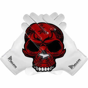 Skeleton Design Adult <b>Youth</b> <b>Football</b> <b>Gloves</b> Custom American <b>Football</b> <b>Gloves</b> Set New Arrival Best Sublimation Sports Wear - Product Image 3