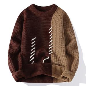 Nouveau pull tricoté tendance pour homme, pull décontracté d'automne et d'hiver - Product Image 5