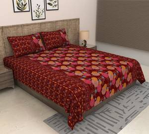 Indian Discharge Print <b>Bedding</b> Set 100% Organic Cotton 200TC Floral Elephant Pattern <b>King</b> <b>Size</b> for Home Hotel - Product Image 1