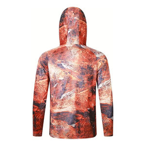 Sudadera con Capucha de Manga Larga para Hombre, Estampado por Sublimación, Protección UV, Ropa de Pesca UPF 50, Poliéster, Sudadera para Adultos, Camisa para Actividades al Aire Libre - Product Image 3