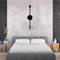 Reloj de pared moderno con diseño de flecha larga para espacios grandes y salas de estar, aporta un toque de decoración elegante y llamativo. Venta al por mayor desde India.