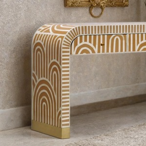 ILAHI's Bone Inlay <b>Drawer</b> Modern Design Agate Detailing <b>Storage</b> Portable Home Furniture - Product Image 5