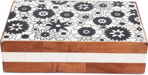 ตกแต่งเรซิ่นหัตถกรรมกล่องเก็บพิมพ์เครื่องประดับสําหรับโต๊ะเครื่องแป้ง Elegant สไตล์ประดิษฐ์ตกแต่งบ้านหรือสํานักงาน - Product Image 3