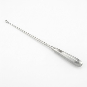 Poignée de dermatoscope en acier inoxydable avec sonde longue et embout sphérique pour l'examen cutané - Product Image 6