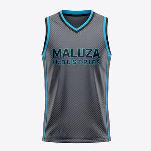 Camiseta de Baloncesto Unisex al por Mayor OEM, Nombre y Número Personalizados, Sublimada, Poliéster Transpirable, Secado Rápido, Uniforme Deportivo - Product Image 1