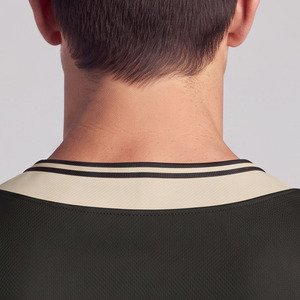 Maillot de baseball respirant pour hommes, maillot de baseball boutonné pour hommes, maillots de baseball à col en V pour hommes, maillot de baseball en polyester pour hommes - Product Image 5