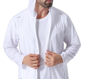 2025 Số Lượng Lớn Chất Lượng Hàng Đầu Zip up Chạy Thể Thao Mặc Dài Tay Áo Áo Gió Áo Khoác Biểu Tượng Tùy Chỉnh Mùa Thu Áo Khoác Ngoài Trời Cho Nam Giới - Product Image 3