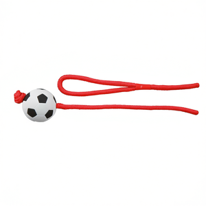 Ballon avec ficelle en caoutchouc souple, football de 6 cm, 1 m, jouet pour animaux de compagnie - Product Image 2