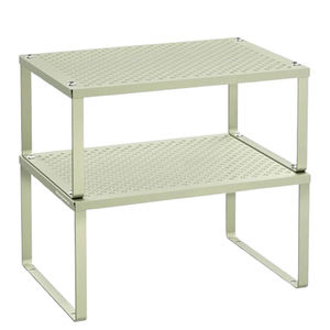 Étagères et unités de rangement à épices en métal à 3 niveaux, style moderne luxueux, supports en verre finition noire de haute qualité - Product Image 6