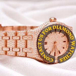 <b>Top</b> High Rated <b>Rose</b> Gold Brilliant Cut Moissanite Diamond Full Iced Custom Unisex Branded New Collection Hip Hop Quartz Watch - Product Image 5