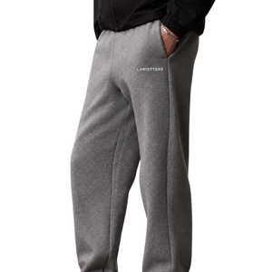 Pantalon de jogging en molleton pour homme, coupe droite, taille élastique, décontracté, avec poches latérales, chevilles resserrées, confortable pour le quotidien - Product Image 1