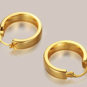 High Quality Handcrafted Gold-Plated Brass Metal <b>Cuff</b> <b>earrings</b> Fashion Jewelry from India - Product Image 1