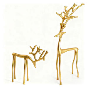 Figura Decorativa Navideña de Reno de Aluminio Moderno al por Mayor para Decoración Festiva Interior y Exterior - Product Image 6