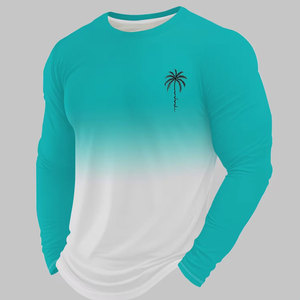 Vente en gros de rashguards pour hommes à manches longues UPF 50+, chemises de bain pour hommes, protection UV, compression, surf, chemises aquatiques à séchage rapide - Product Image 4