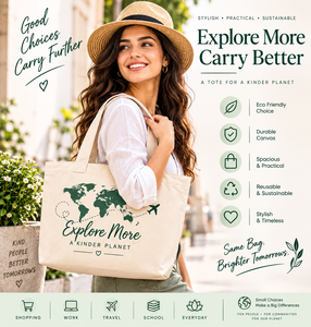 Sac fourre-tout en toile avec impression personnalisée de la carte du monde pour les voyages, les courses et l'usage quotidien - Product Image 6