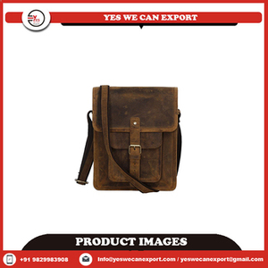 2026 New Arrival 100% Genuine Leather Brown Vintage Summer Business Carry Fashionable Zipper Crossbody Shoulder <b>Small</b> Square - Product Image 2
