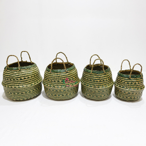Seagrass Storage Basket Handmade Fast Delivery Eco-Friendly Multifunction Custom Color Custom Design OEM/ODM Vietnam - Product Image 2