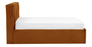Modern Upholstered Solid Teak Wood <b>Bed</b> Frame <b>Queen</b> Size Faux Leather Soft <b>Bed</b> <b>with</b> Quilted Headboard and Footboard - Product Image 4