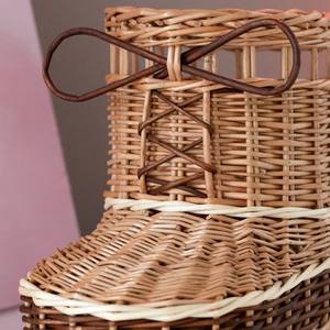 Panier à chaussures en rotin naturel durable Sisu Handicraft, tendance du moment, décoration de Noël, design unique personnalisé pour la maison - Product Image 5