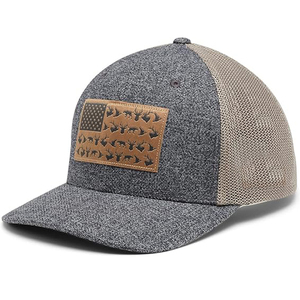 Gorra de béisbol de corona alta para hombre con parche de camuflaje de pato y malla trasera, ideal para pesca, caza y deportes al aire libre. - Product Image 1
