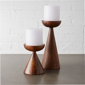 Premium decor Wooden Candle Holder High Quality Hand Made <b>Table</b> Decoration Natural Lighting Accent - Product Image 6