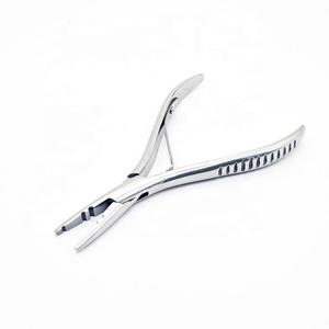 Hot Sale Stainless Steel Hair Extension Pliers PU <b>Leather</b> <b>Pouch</b> Bead Pressing <b>Tool</b> in Different Styles Hair Extension <b>Tools</b> - Product Image 3