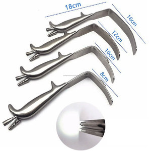 Espéculo Vaginal Breisky en Forma de L, de Acero Inoxidable con Guía de Luz de Fibra Óptica, Instrumento Quirúrgico Manual de Clase I, Certificado CE - Product Image 1