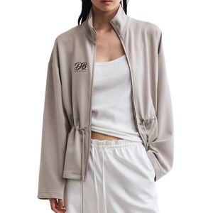 Sudadera con Cierre y Cordón para Mujer, Estilo Casual, Manga Larga, Corte Holgado, Tela Suave, Ropa Deportiva Personalizada, Ropa Urbana - Product Image 1