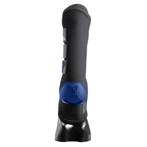 Protège-jambes pour chevaux en néoprène, couleur unie bleue, rembourrage pour soutien des jambes - Product Image 4