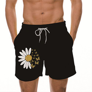 Shorts d'été pour hommes, unis, taille mi-haute élastique, style urbain, personnalisables, en maille respirante, pour la gym, la course, imperméables, coupe-vent, écologiques, séchage rapide - Product Image 4